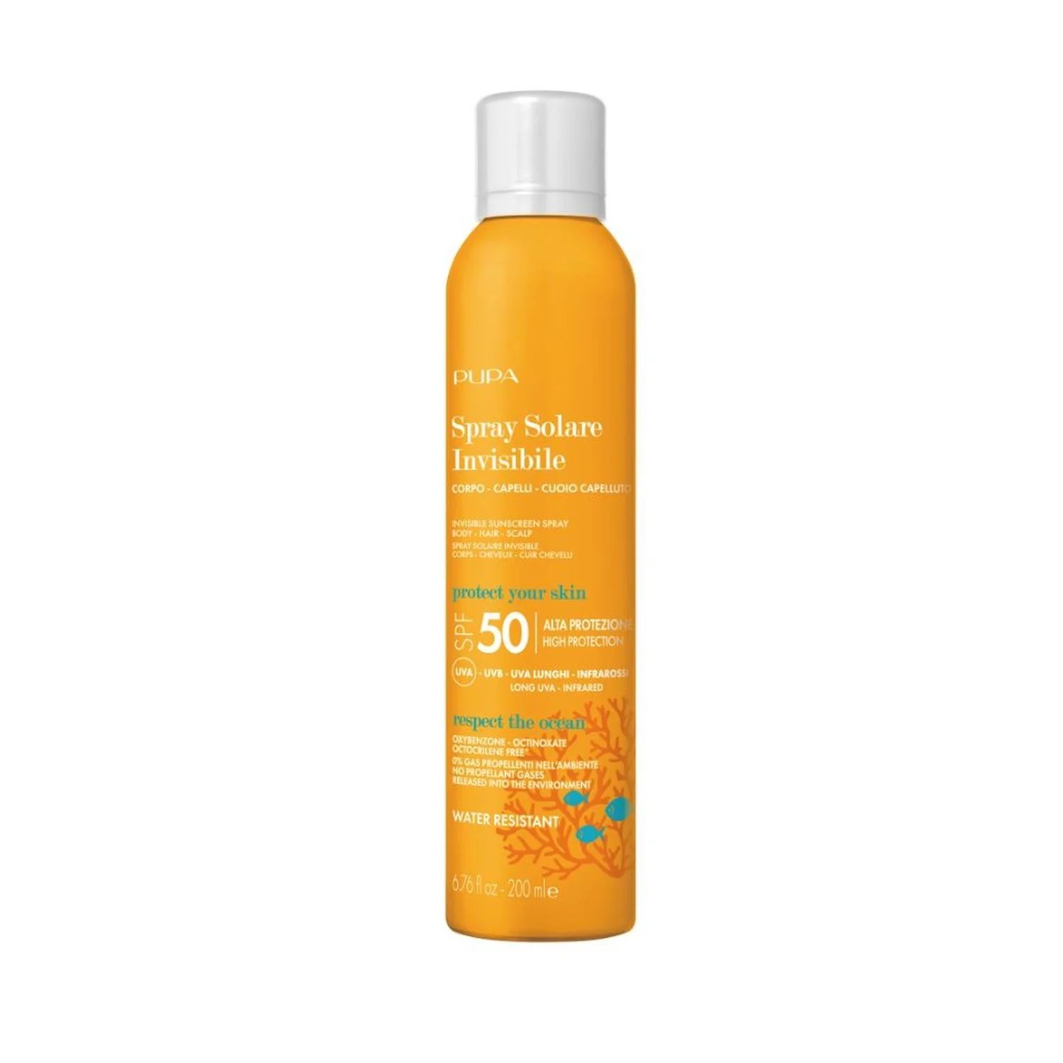 Solari Spray Solare Invisibile SPF50 - Spray solare corpo alta prot., Trattamento Protezione Solare Capelli