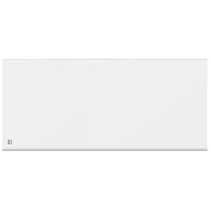 Fixed electric radiator with dry inertia - Dual heating core - BESTHERM - FREYA 2000W - horizontal white - NF