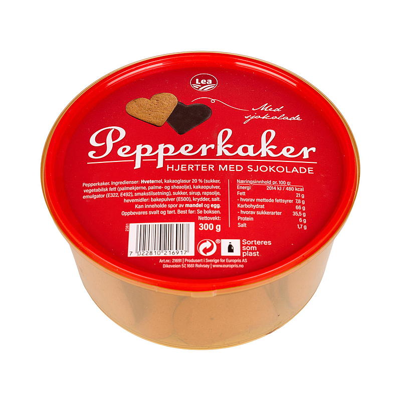 Lea Lebkuchenherzen mit Schokolade 300 g