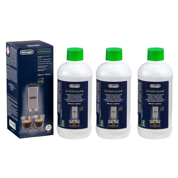 Paquete de 3 botellas DeLonghi Ecodecalk para cafetera 5513296041 - 6NF6967449 - Blanco