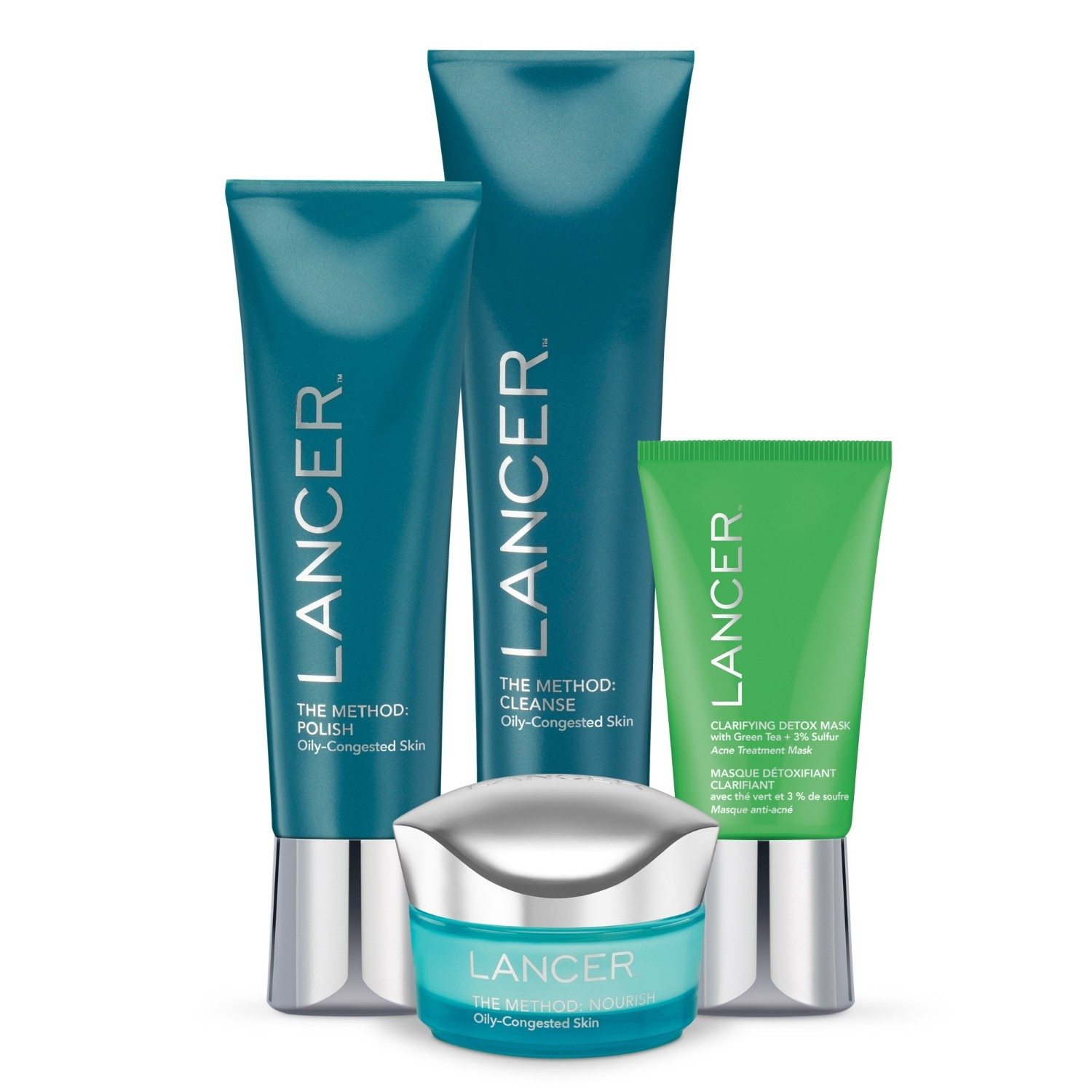 Lancer Feuchtigkeitsspendende Maske Klärende Detox-Maske mit Grüntee - 50 ml