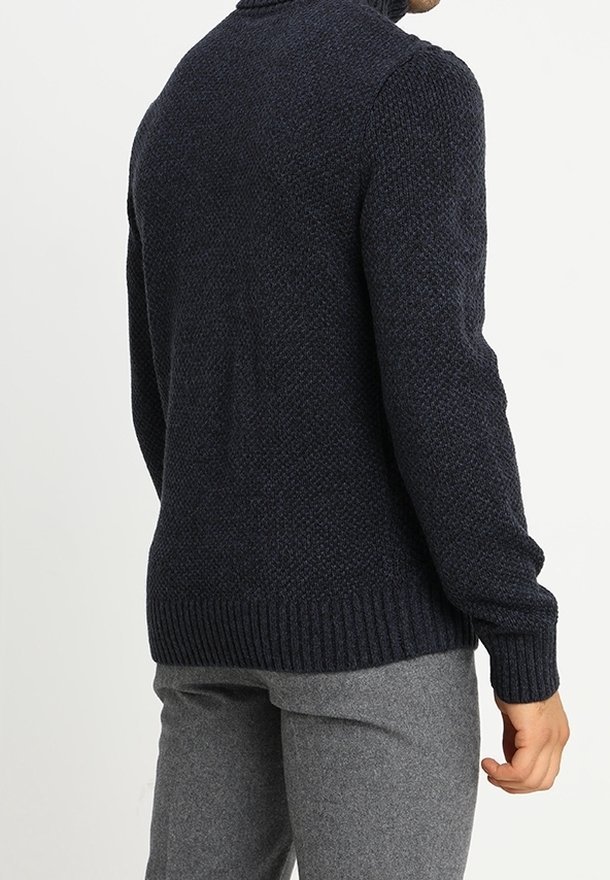 Pull Pier One - bleu foncé chiné