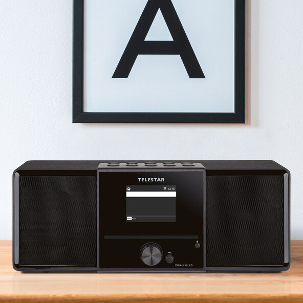 Radio stereo multifuncțional cu CD player DIRA S 32i CD