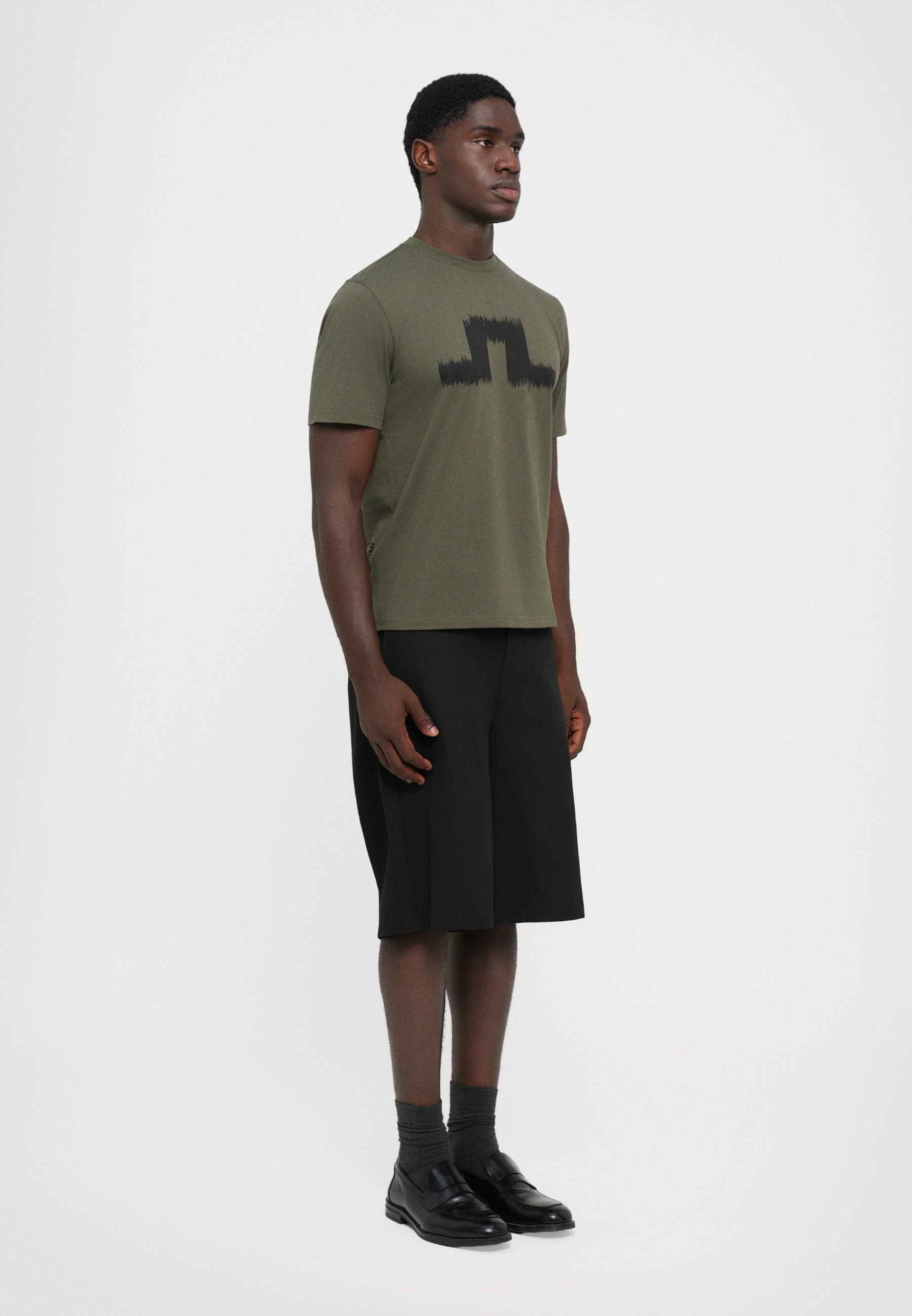 T-shirt saisonnier J.LINDEBERG PARCIE - T-shirt imprimé - vert forêt
