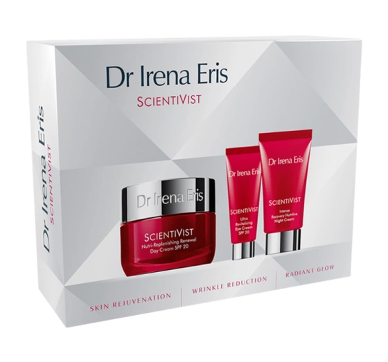 Dr Irena Eris Scientivist zestaw krem na dzień 50 ml   krem na noc 30 ml   krem pod oczy 11 ml