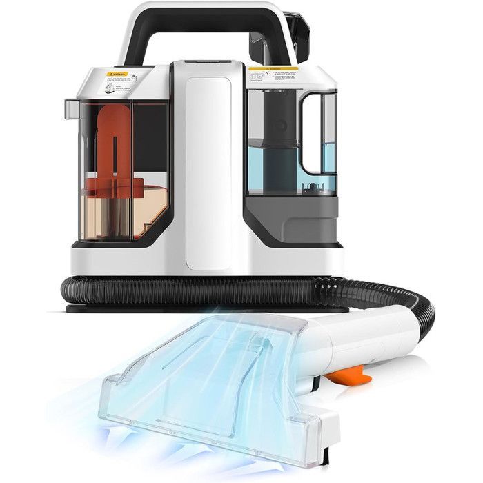 Shampouineuse Moquette 750W Nettoyeur Tapis Canapé Puissante Aspiration Eau Et Poussière Anti-Taches Animaux Maison