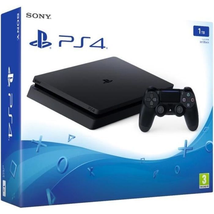 Nouvelle PS4 Slim Noire 1 To
