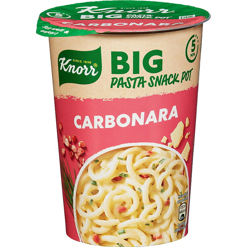 Knorr Carbonara snacksbehållare 92 g Knorr