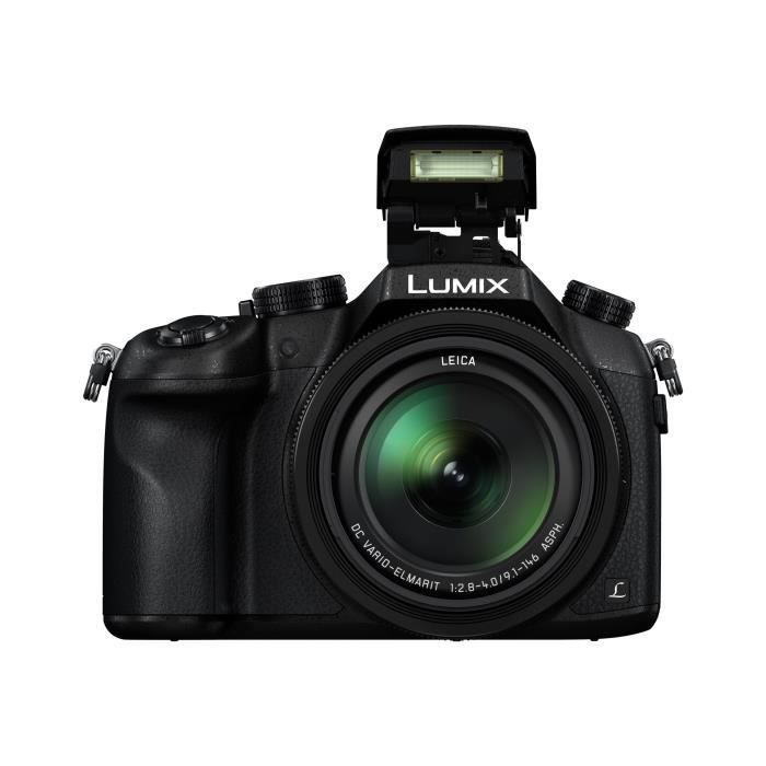 Fotocamera digitale bridge Panasonic Lumix DMC-FZ1000, 20,1 MP, zoom ottico 16x, Leica, Wi-Fi, NFC, colore nero.