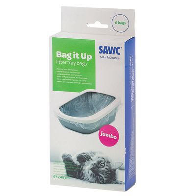 Bandeja higiênica Savic Aseo Jumbo para gatos com borda alta - 67,5 cm