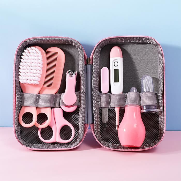 Kit de Higiene e Cuidados para Bebês: Inclui cortador de unhas e escova para bebês.
