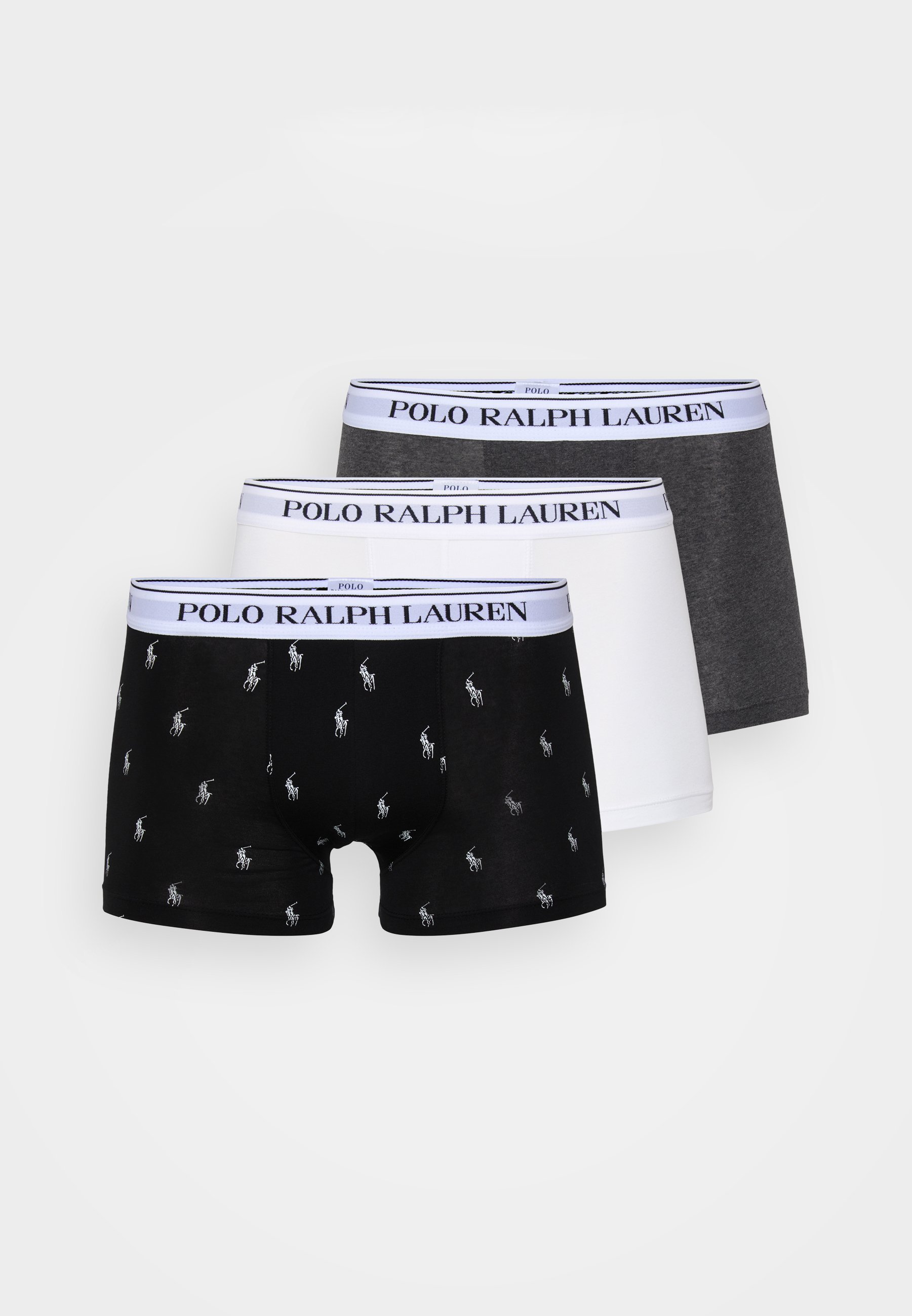 Lot de 3 caleçons Polo Ralph Lauren - Noir/gris foncé/blanc