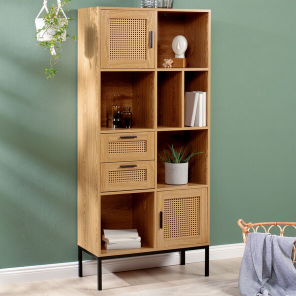 Prateleira de vime