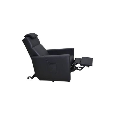 Invacare sähköinen nojatuoli, musta nappanahka, 1 kpl.