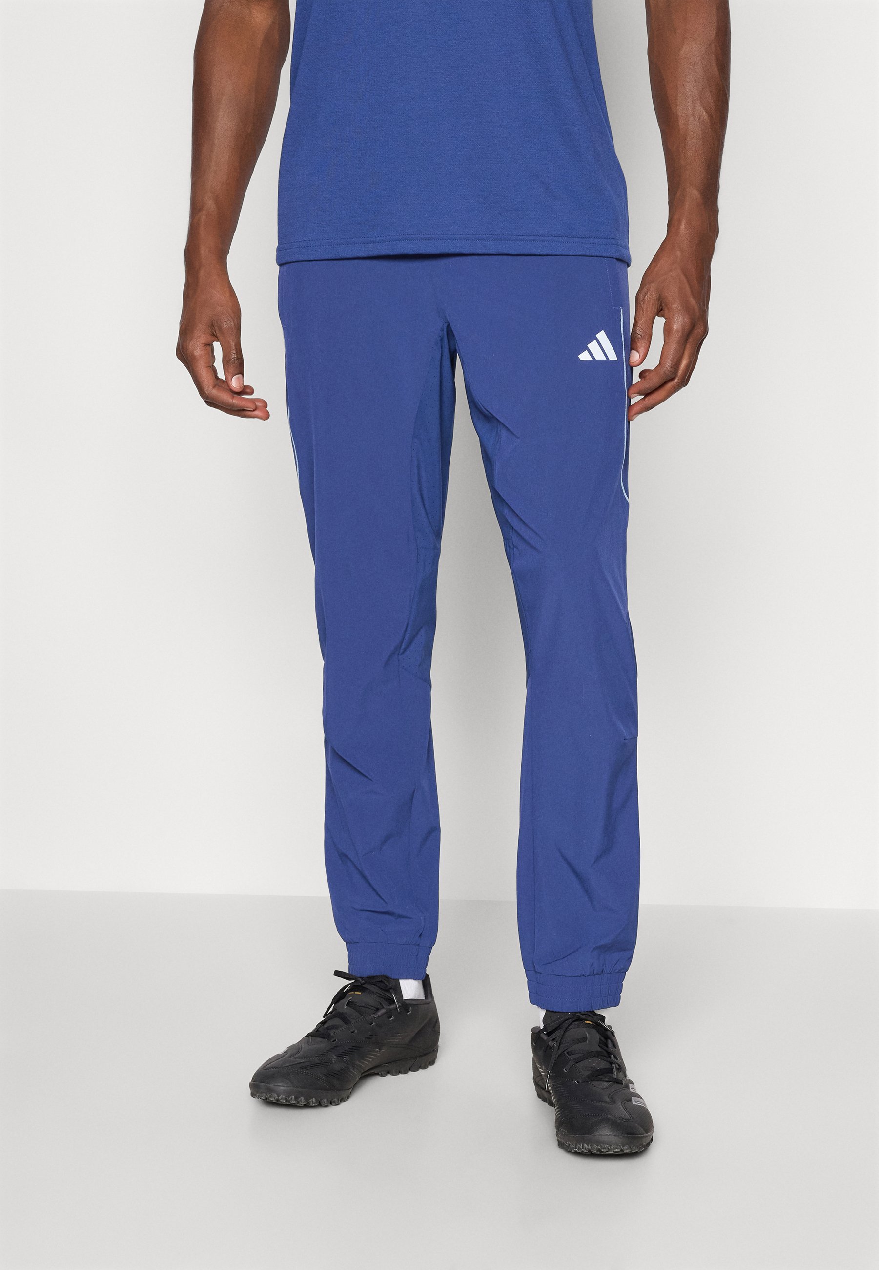 adidas Performance TECH APP - Trainingsbroek - donkerblauw/lichtblauw