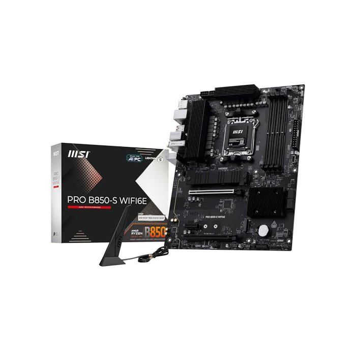 Carte mère ATX - MSI - PRO B850-S WIFI6E - AMD Ryzen - DDR5 - PCIe 4.0 - Wi-Fi 6E
