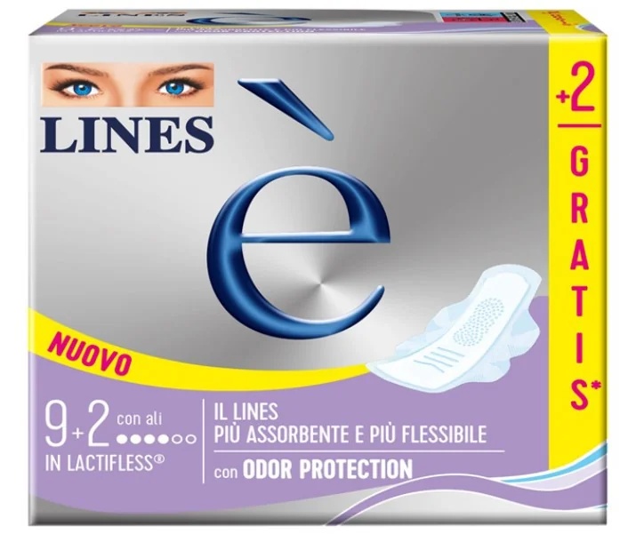 LINES Lines E' Ali Carry Pack 9 + 2 Stück, geeignet für alle Hauttypen