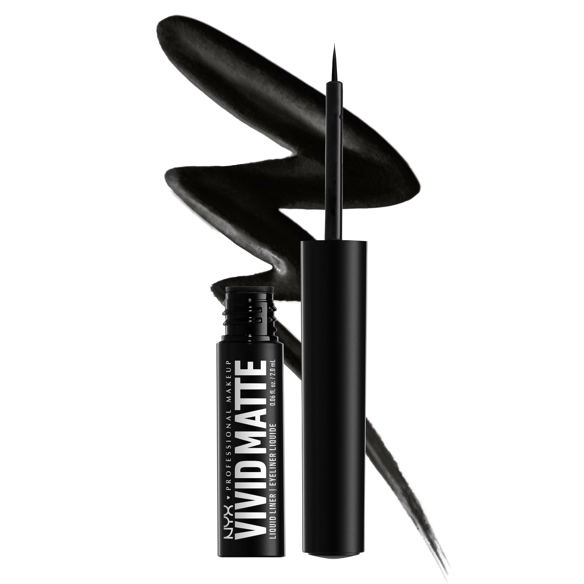 Vivid Matte tekući tuš za oči 1 crna - NYX Professional Makeup