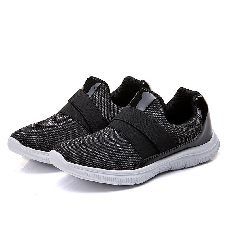 Chaussures plates pour femmes grandes tailles, chaussures souples à plateforme décontractées, mocassins, baskets respirantes pour la marche, chaussures plates noires