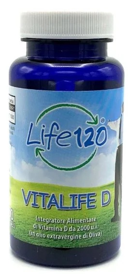 LIFE 120 Vitalife D Complemento alimenticio para el sistema inmunitario 100 cápsulas blandas