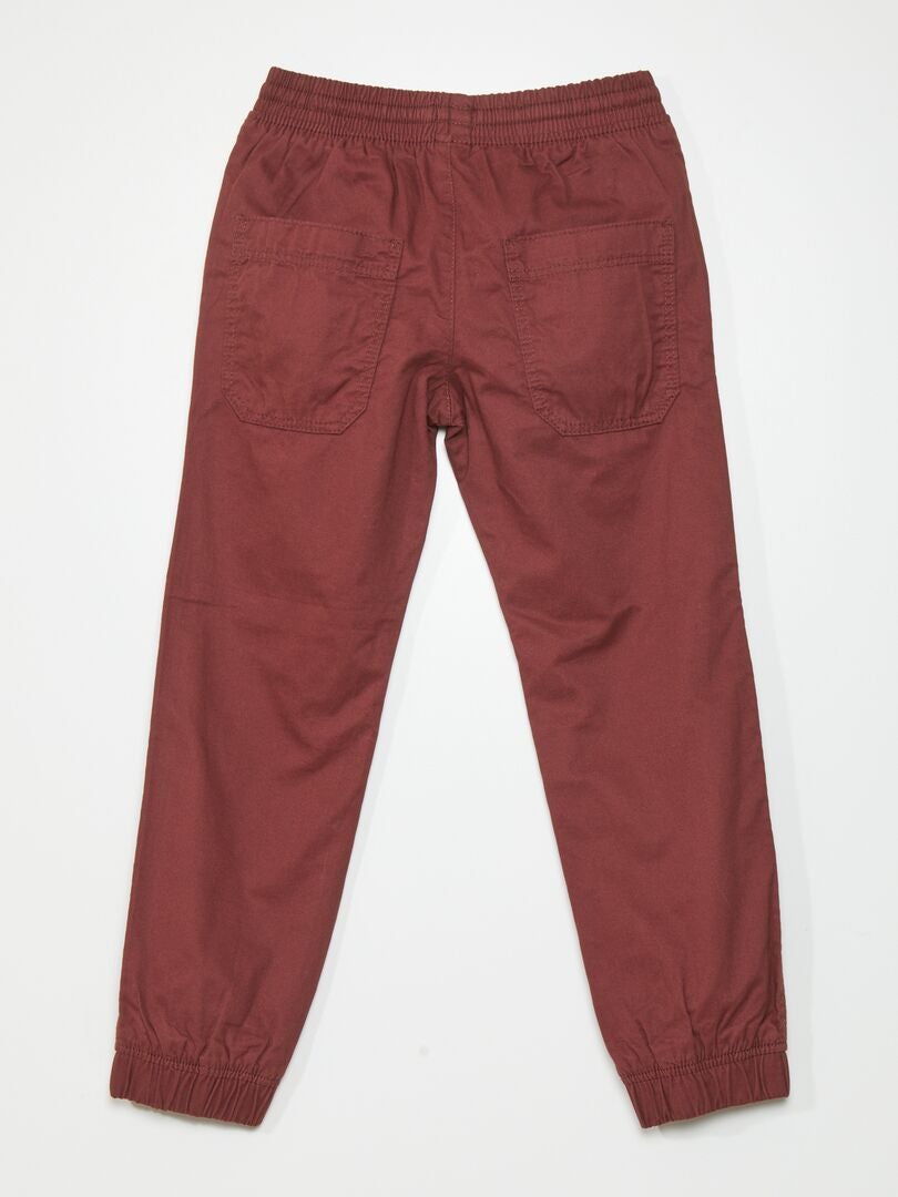Spodnie dresowe Twill - CZERWONE