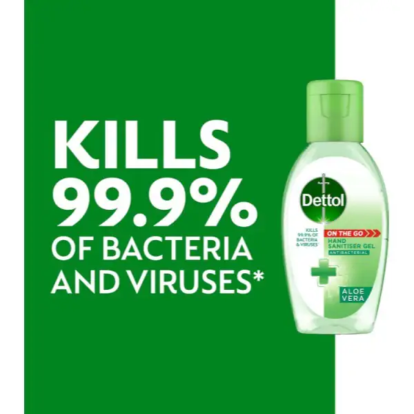 Dettol Antibakteriell Handdesinfektion Aloe Vera Gel 50ml