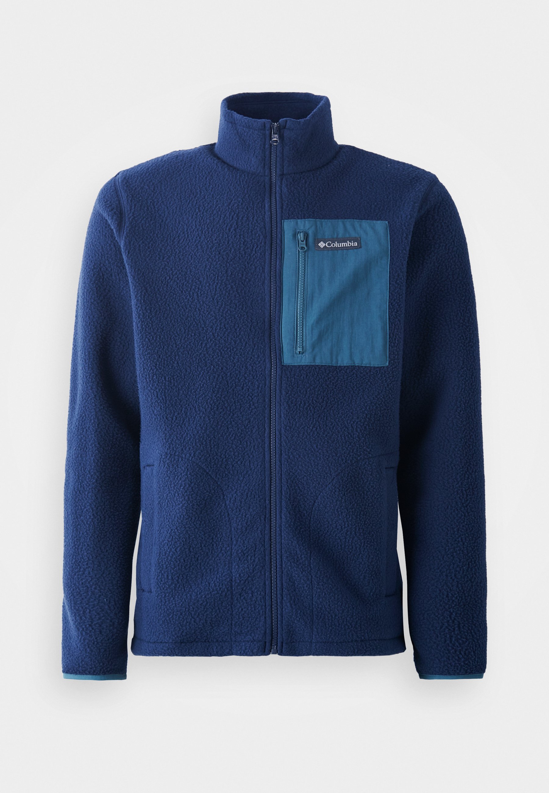 Columbia JASPER RIDGE PEBBLED FULL ZIP - Fleecejack - marineblauw/everblue