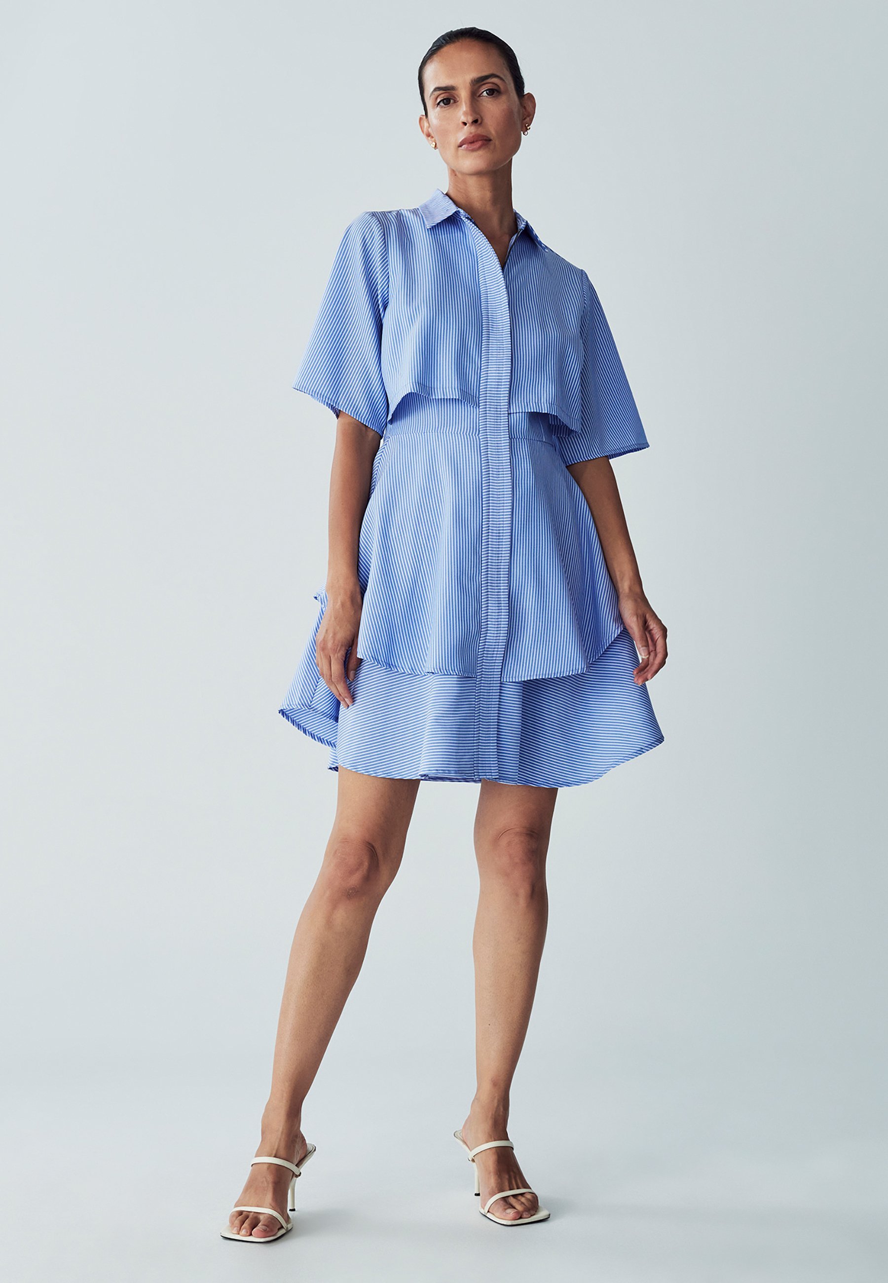 Robe-chemise à rayures bleues WILLA HUGH SUPERPOSÉE