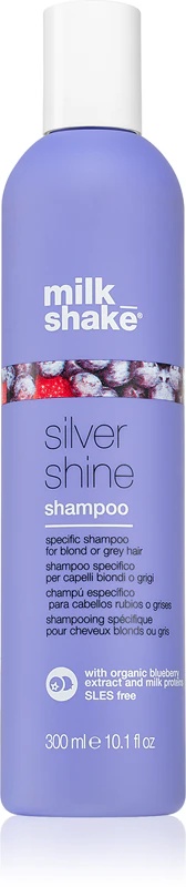 milk_shake® Silver Shine šampūns blondiem matiem, kas neitralizē dzeltenīgos toņus