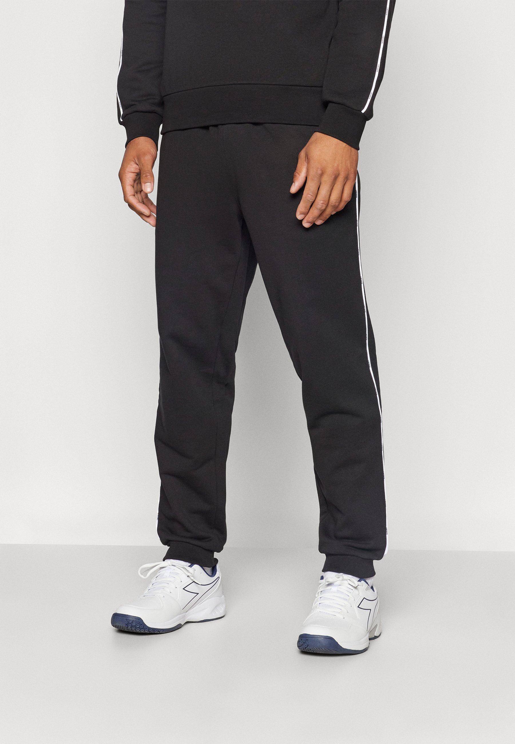 Lacoste Sport PANT TAPE - Bas de survêtement - noir