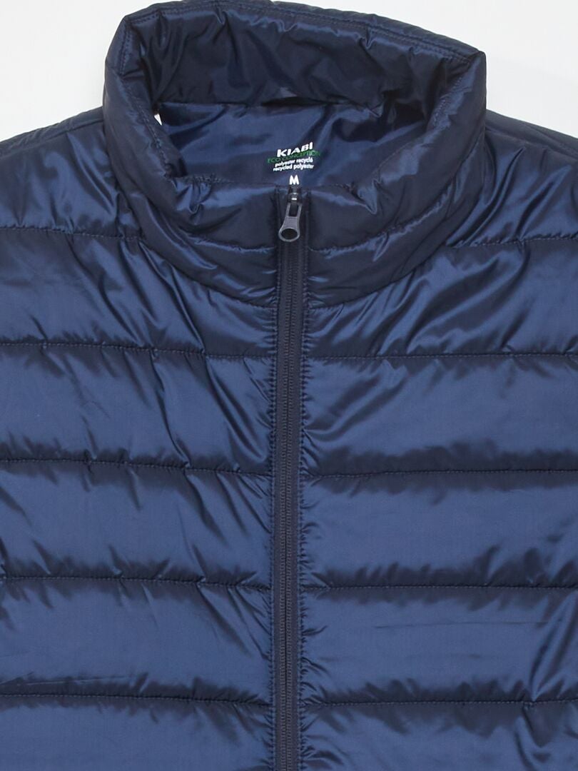Donsjack gemaakt van gerecyclede flessen - blauw