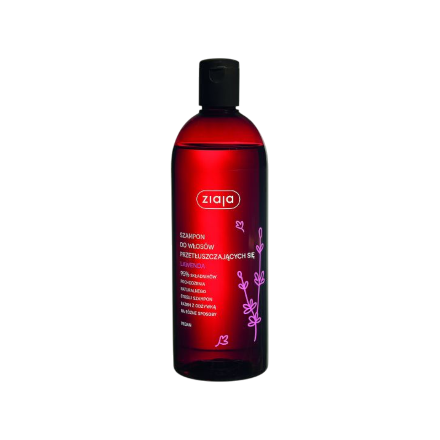Ziaja šampūns taukainiem matiem ar lavandu, 500 ml.