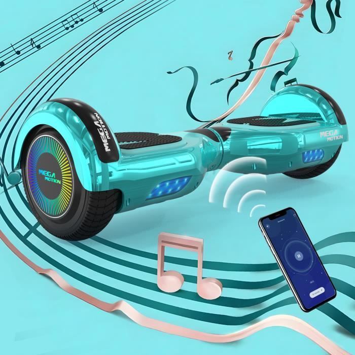 MEGA MOTION Green Hoverboard and Green Kart Pack, 6.5