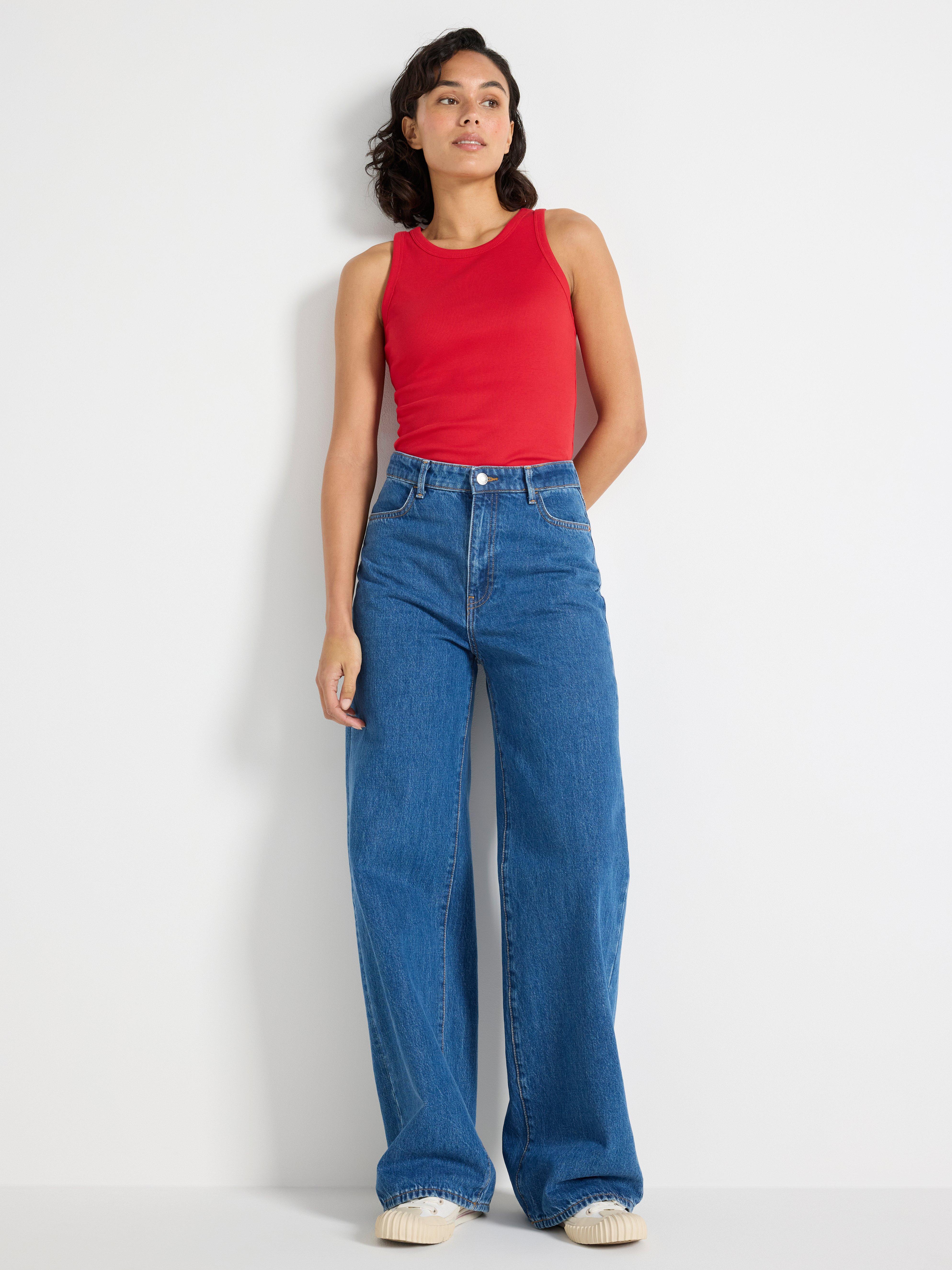 Ribbat linne Dark Red