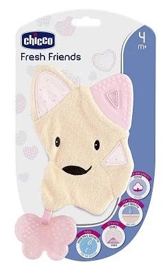 CHICCO Chicco Beißring Friends Pink Pflege für die ersten Zähne