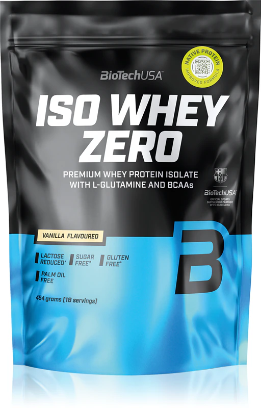 BioTechUSA Iso Whey Zero suplemento alimentar isolado de proteína de soro de leite