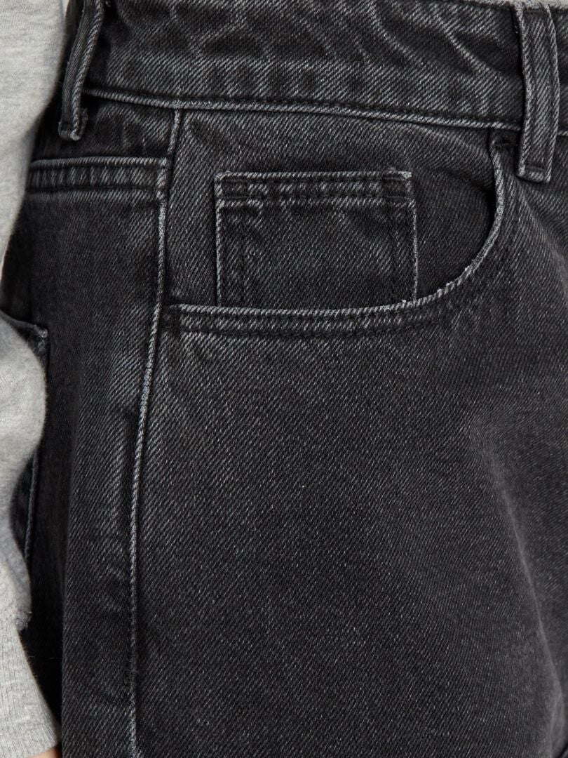 Pantalones vaqueros de pierna ancha - 30L - NEGRO