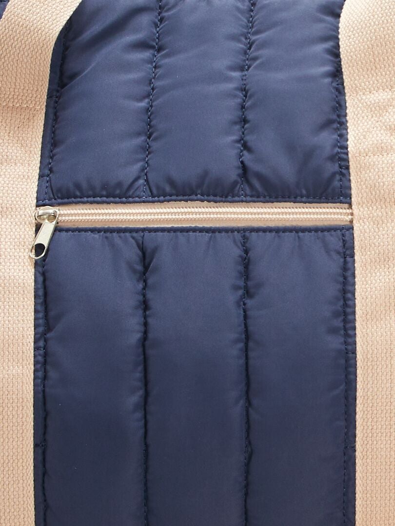 Gewatteerde luiertas - BLAUW