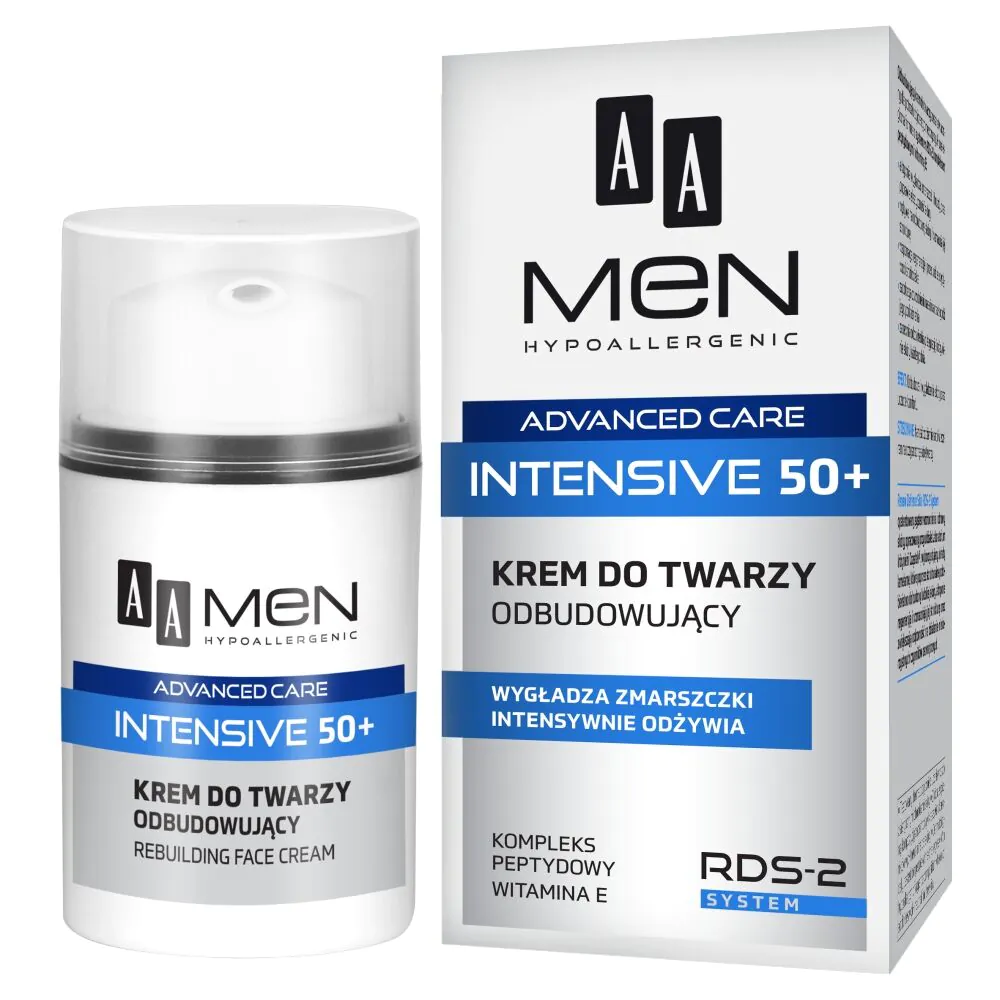 AA Men Advanced Care 50+ Intensive Krem do twarzy Odbudowujący