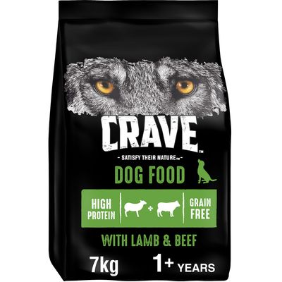CRAVE Alimento secco per cani adulti al gusto di agnello e manzo