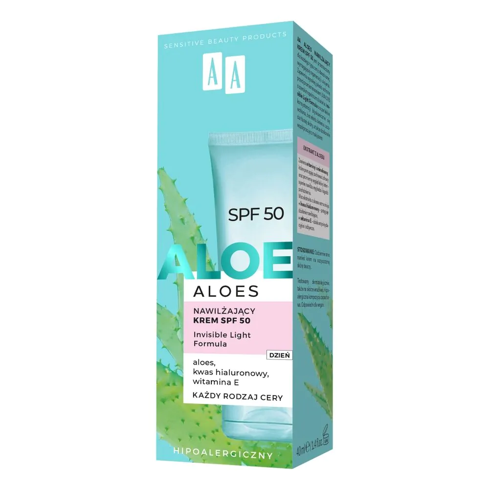 AA Aloes SPF50 - Nawilżający krem 40ml