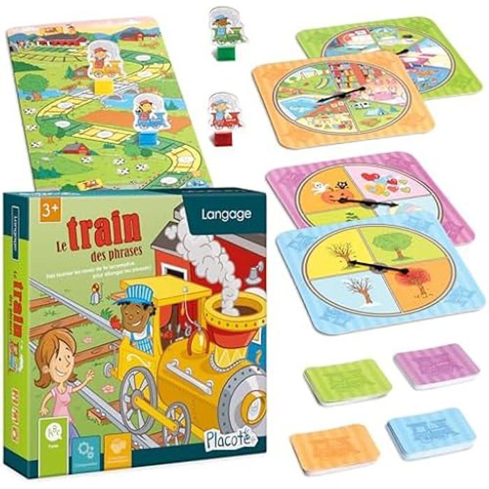 Gioco educativo - PLACOTE - PLA5 - Sviluppa le competenze linguistiche - Età 3-5 anni - Da 2 a 4 giocatori