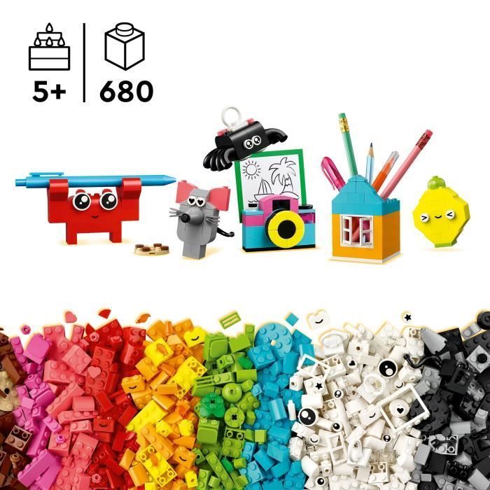 LEGO Classic 11042 La boîte créative du bonheur - Assortiment de briques de construction