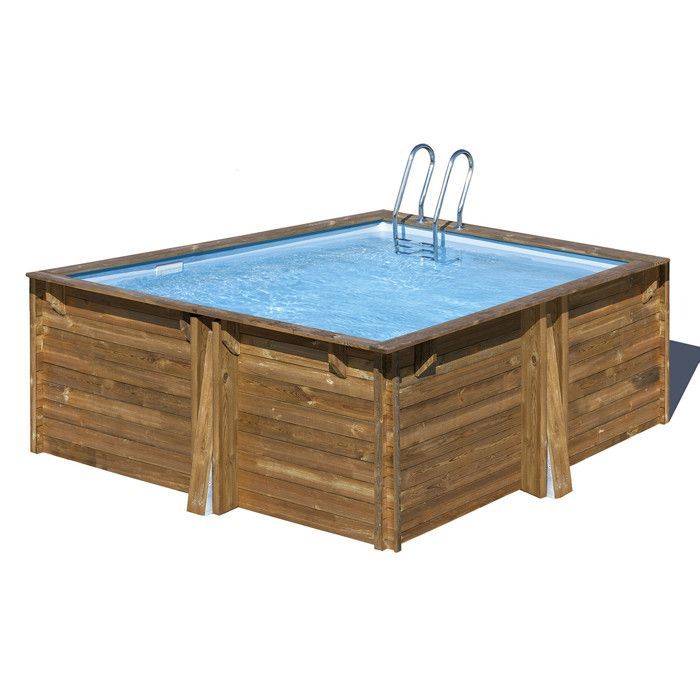Carra 3 houten zwembad, 3,05 x 3,05 x 1,19 m - Gré