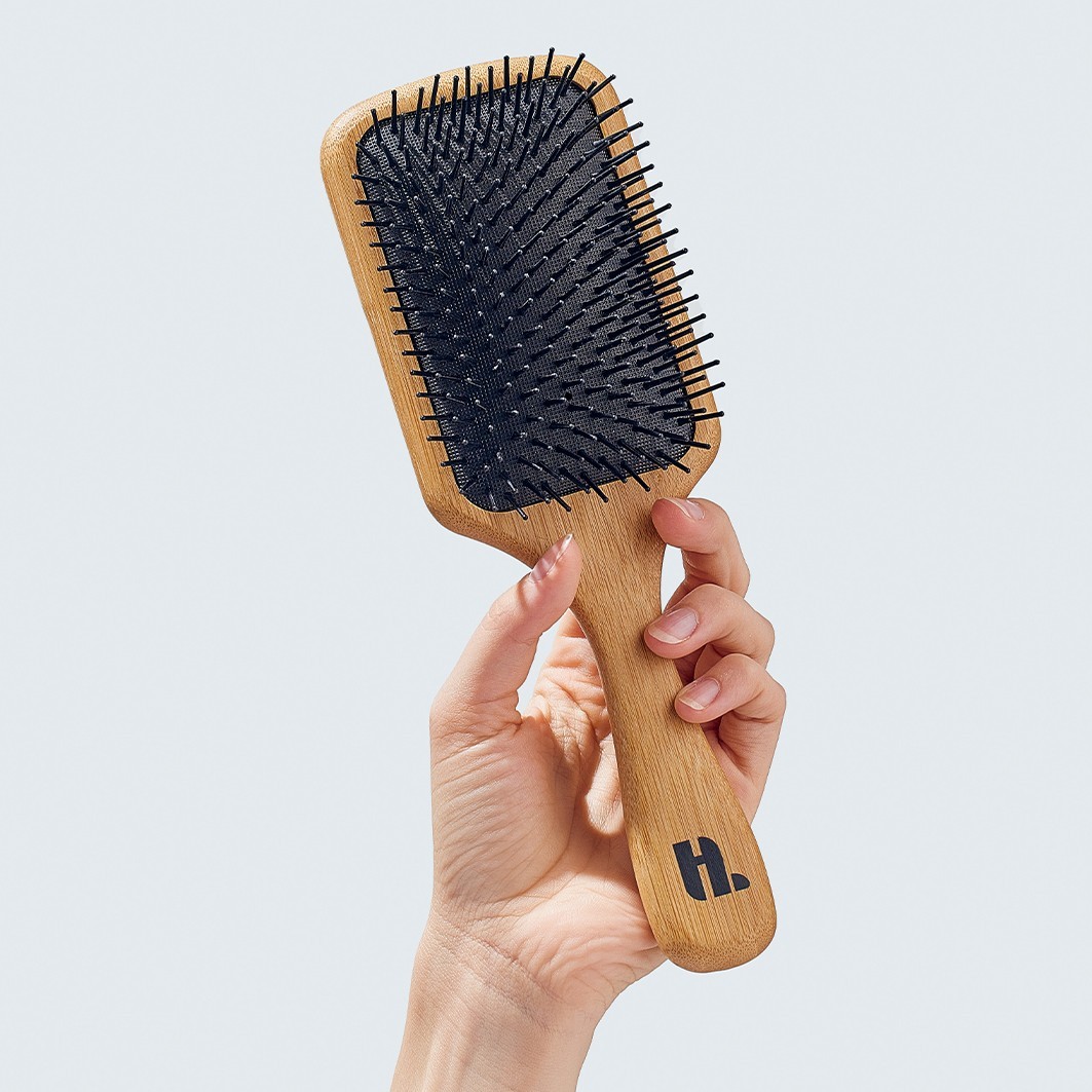 Bambusová plochá kefa Hairlust Flat and Paddle Brushs - 130 g