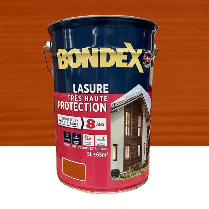 High-protection satin teak stain, 8-year guarantee - 6L