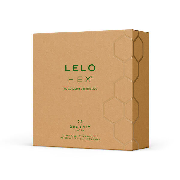 Préservatifs bio Lelo HEX, boîte de 36