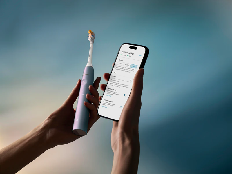 Escova de dentes elétrica sônica Philips Sonicare 9900 DiamondClean Prestige Edição Limitada HX9997/32 com aplicativo