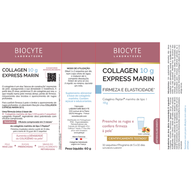 Biocyte Collagen Express Marin kolagenový prášek v sáčcích zabraňuje ztrátě pevnosti 10 sáčků 10 sáčků