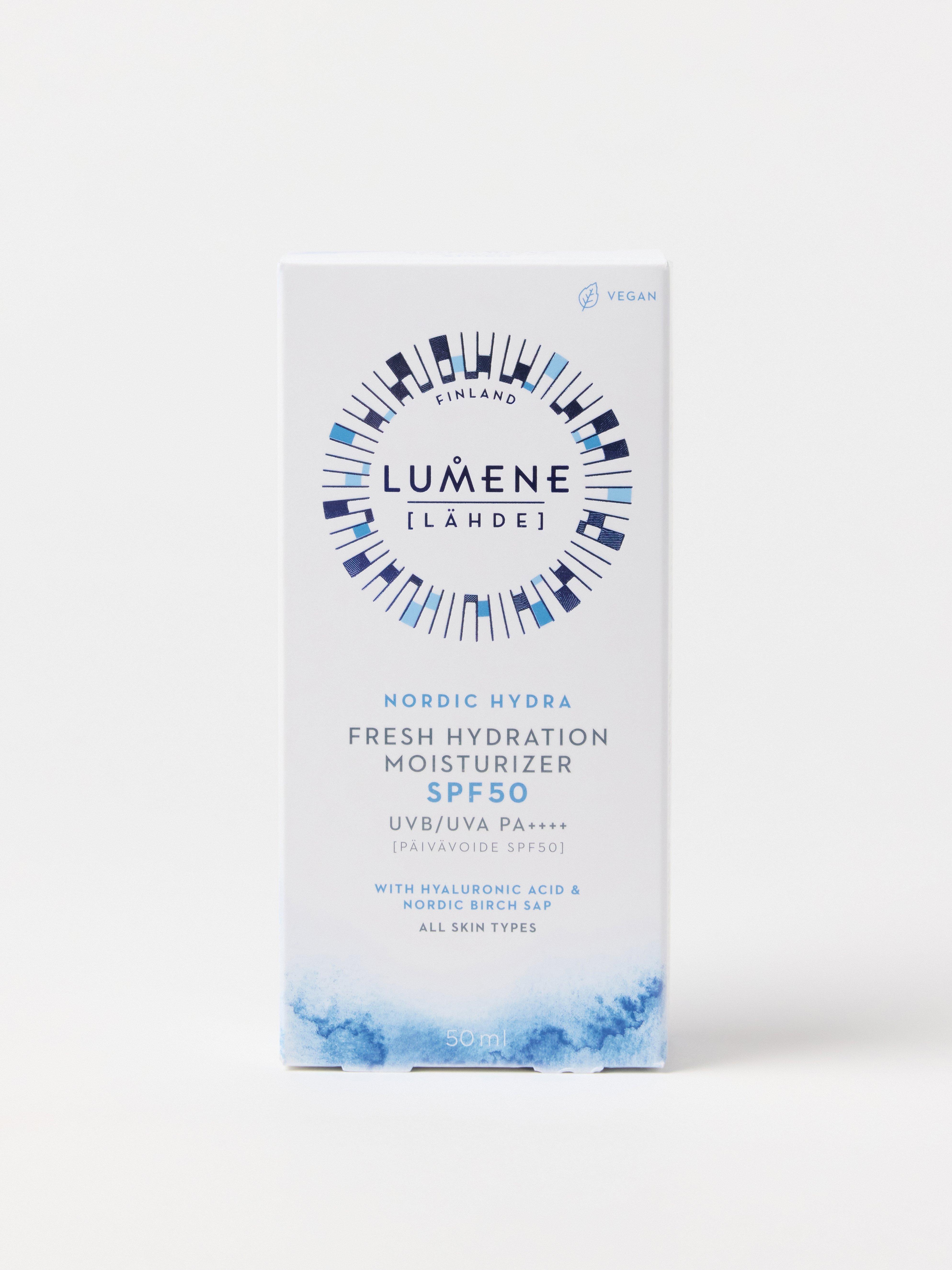 Hydratační krém Lumene Nordic Hydra Fluid SPF50 bez barviva